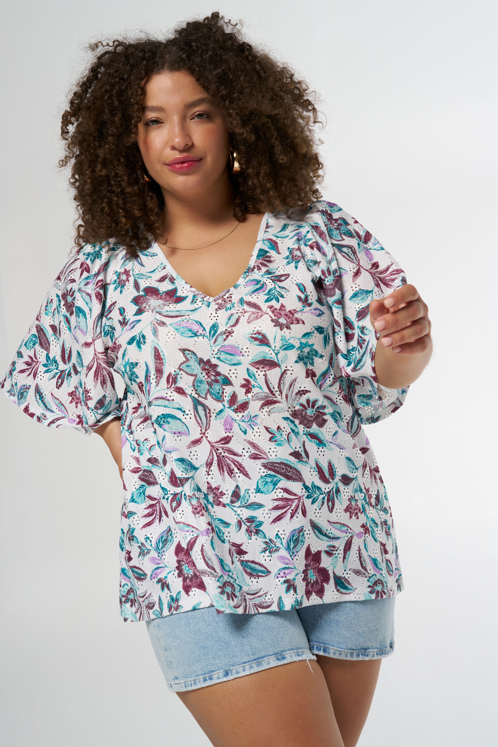 Top met vlindermouwen sale