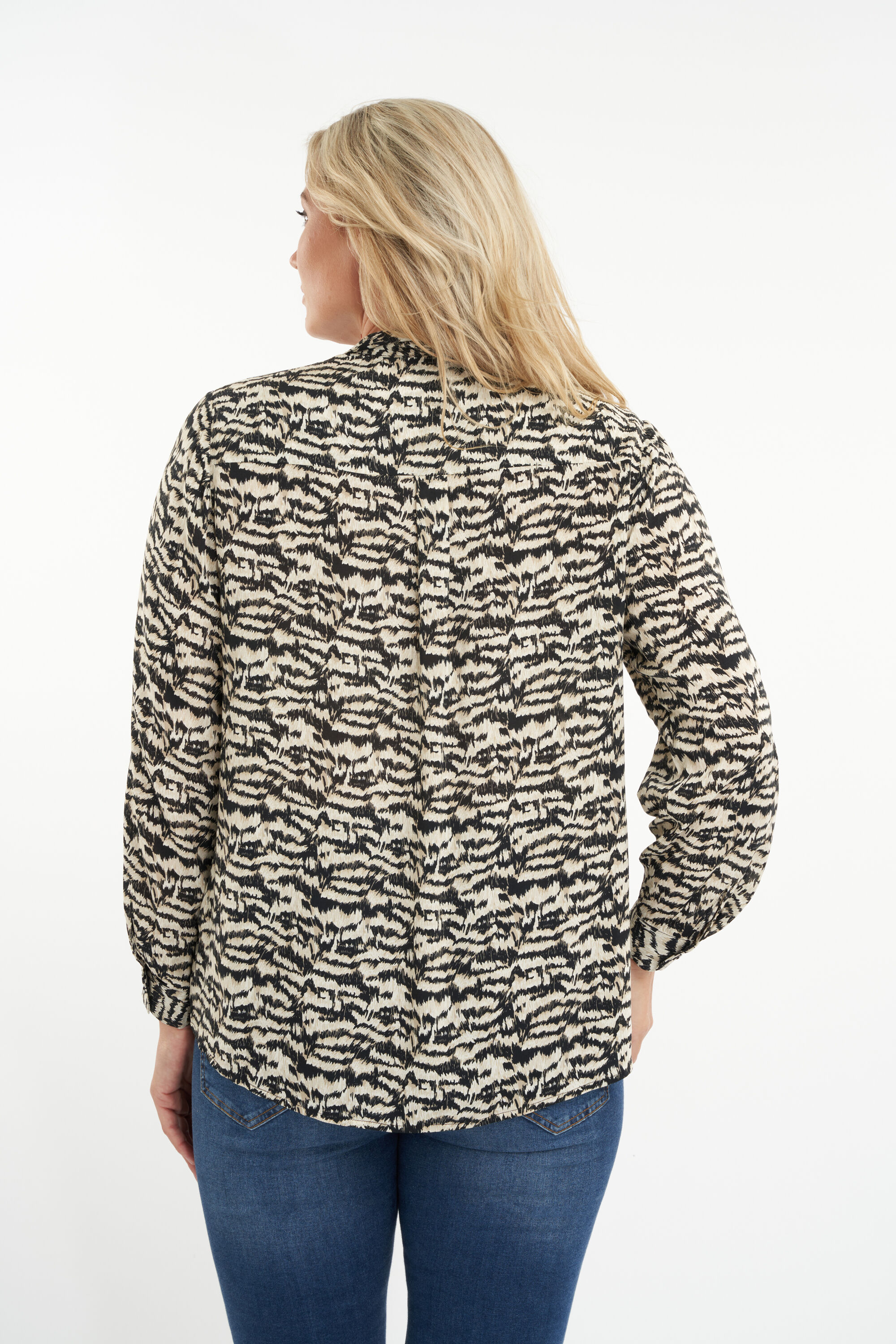 Blouse met zebraprint image number 3