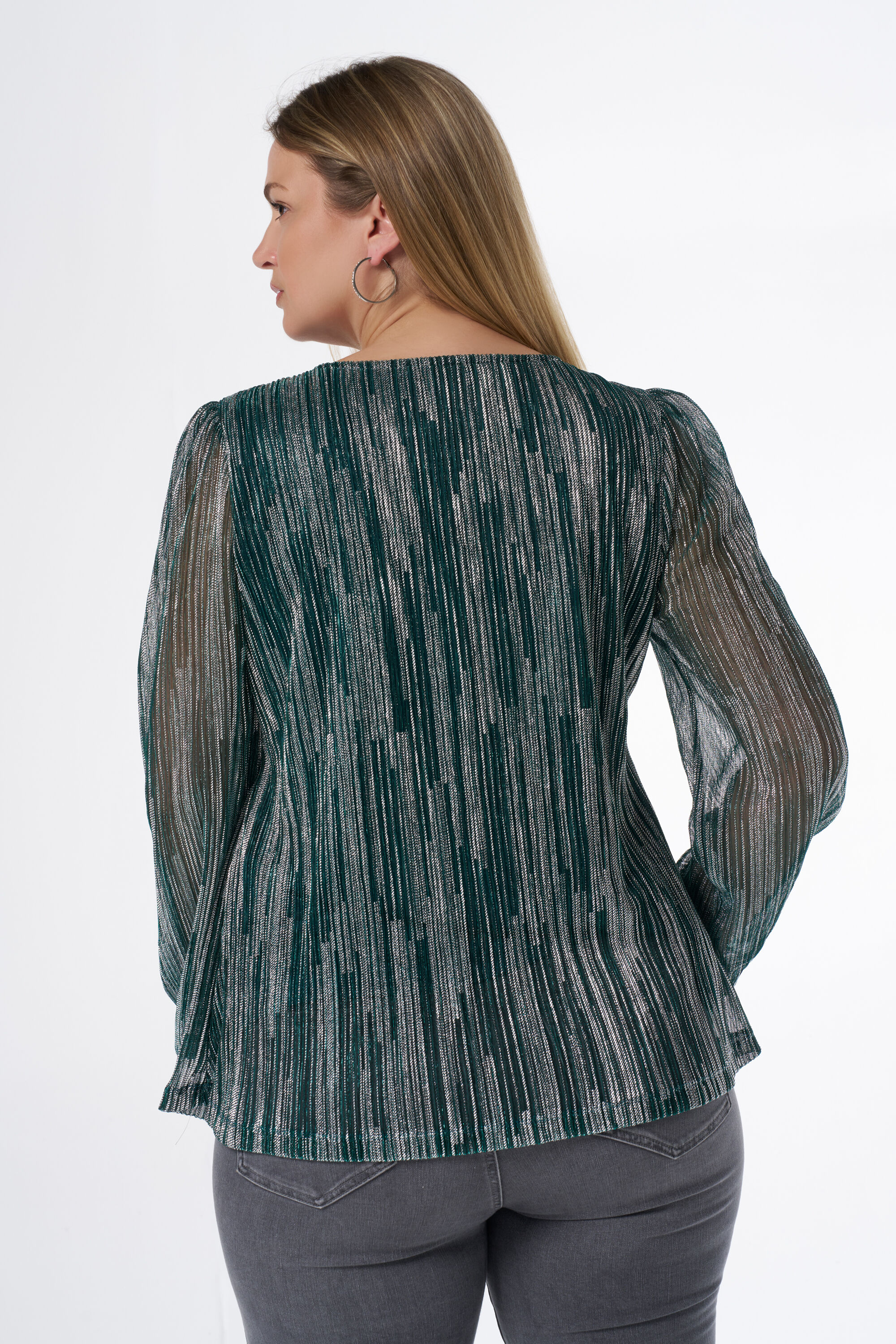 Metallic top met gedraaid detail image number 3