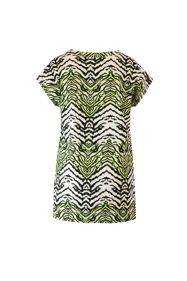 Sweatshirt met bies en print image number 2