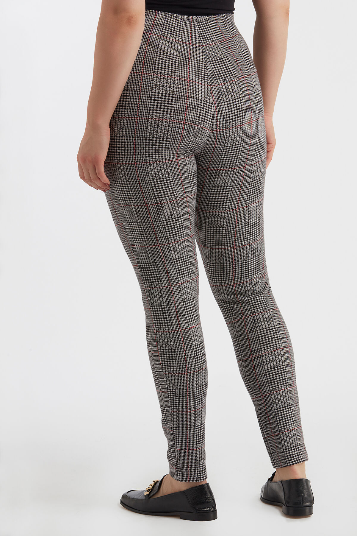 Legging met geruite print image number 3