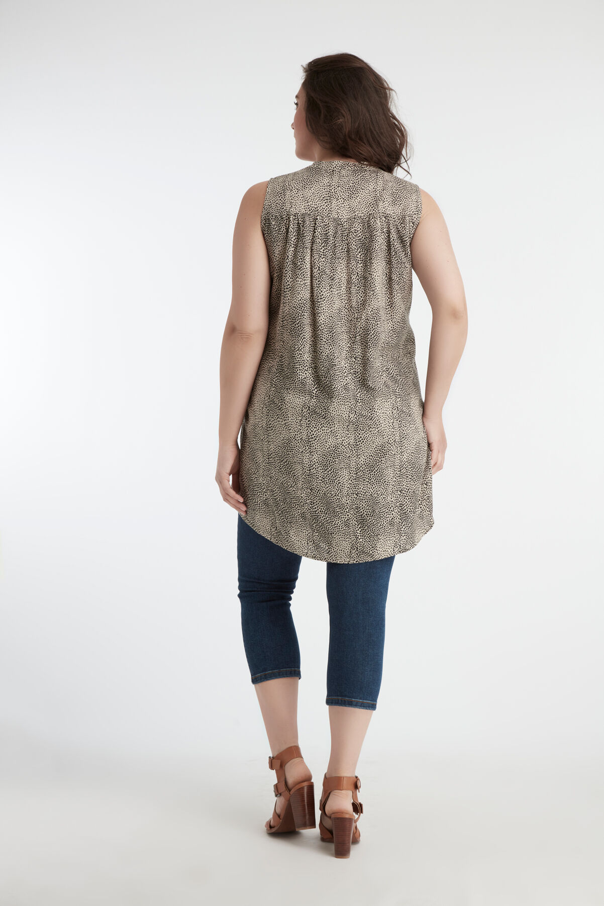 Mouwloze lange blouse image number 4