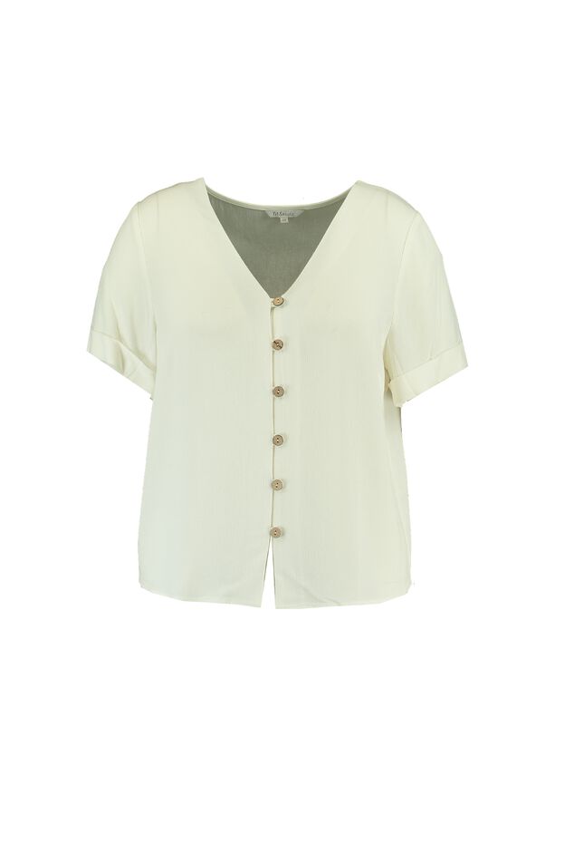 Blouse in boxy model image number 1