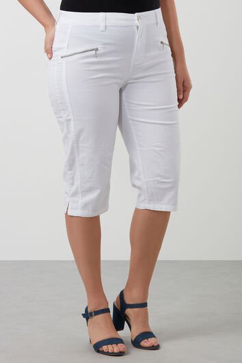 Katoenen capri broek