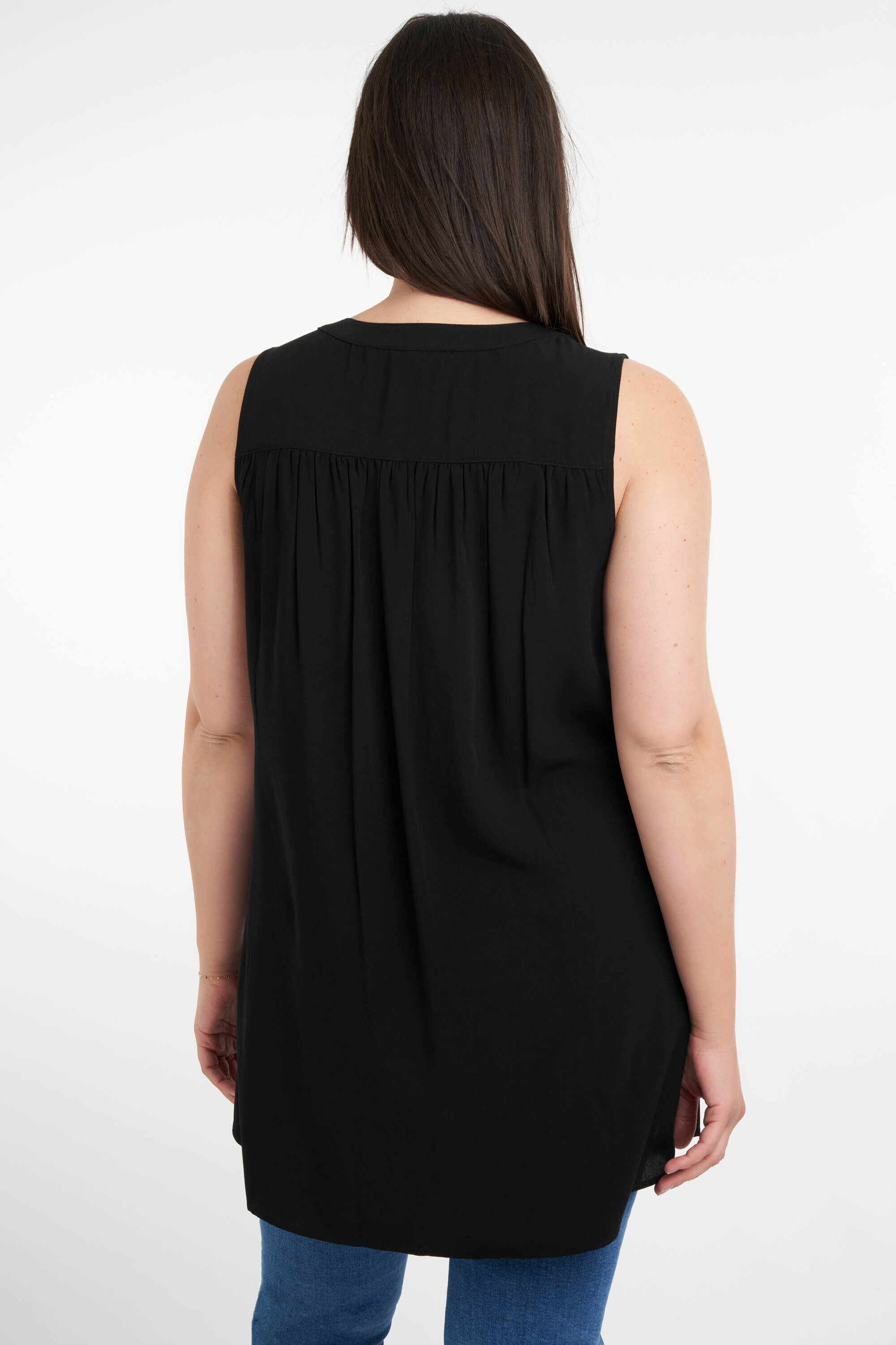 Mouwloze lange blouse image number 4