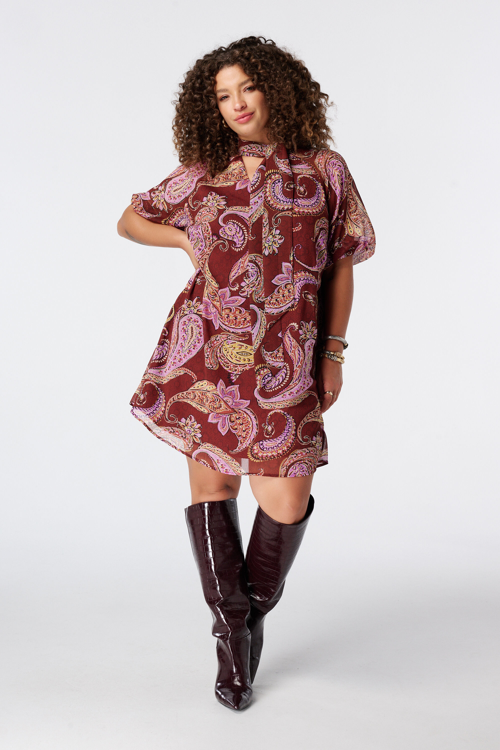 Jurk met paisley print