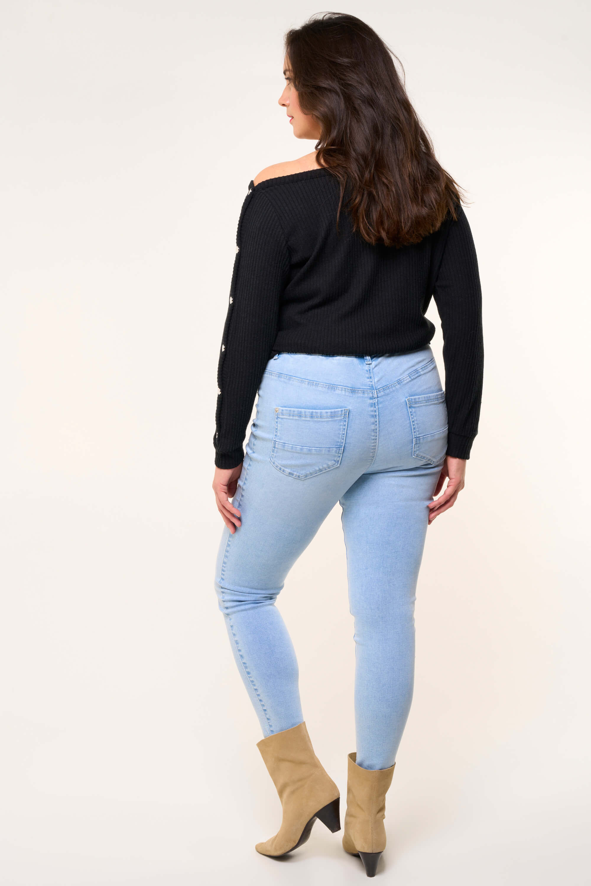 Slim fit 30 inch tregging POPPY image number 3