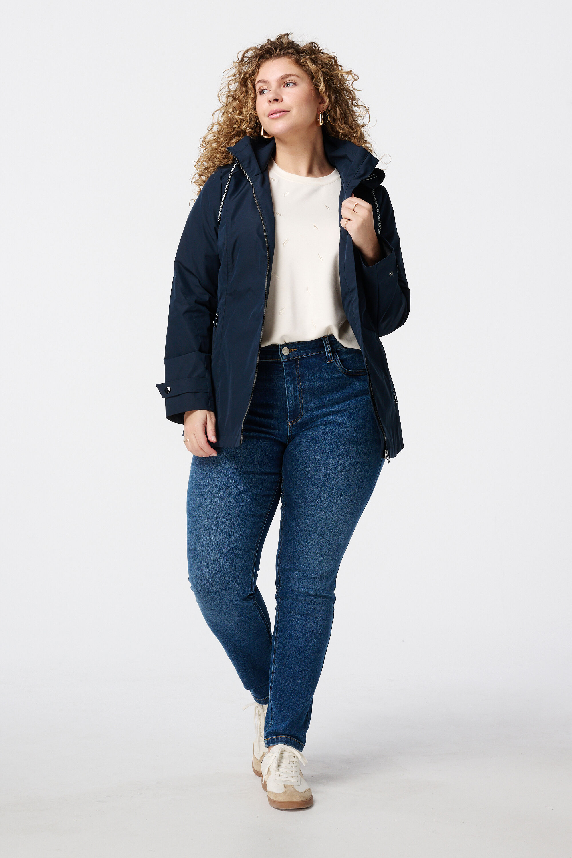 Regenjas met zilveren details image number 5