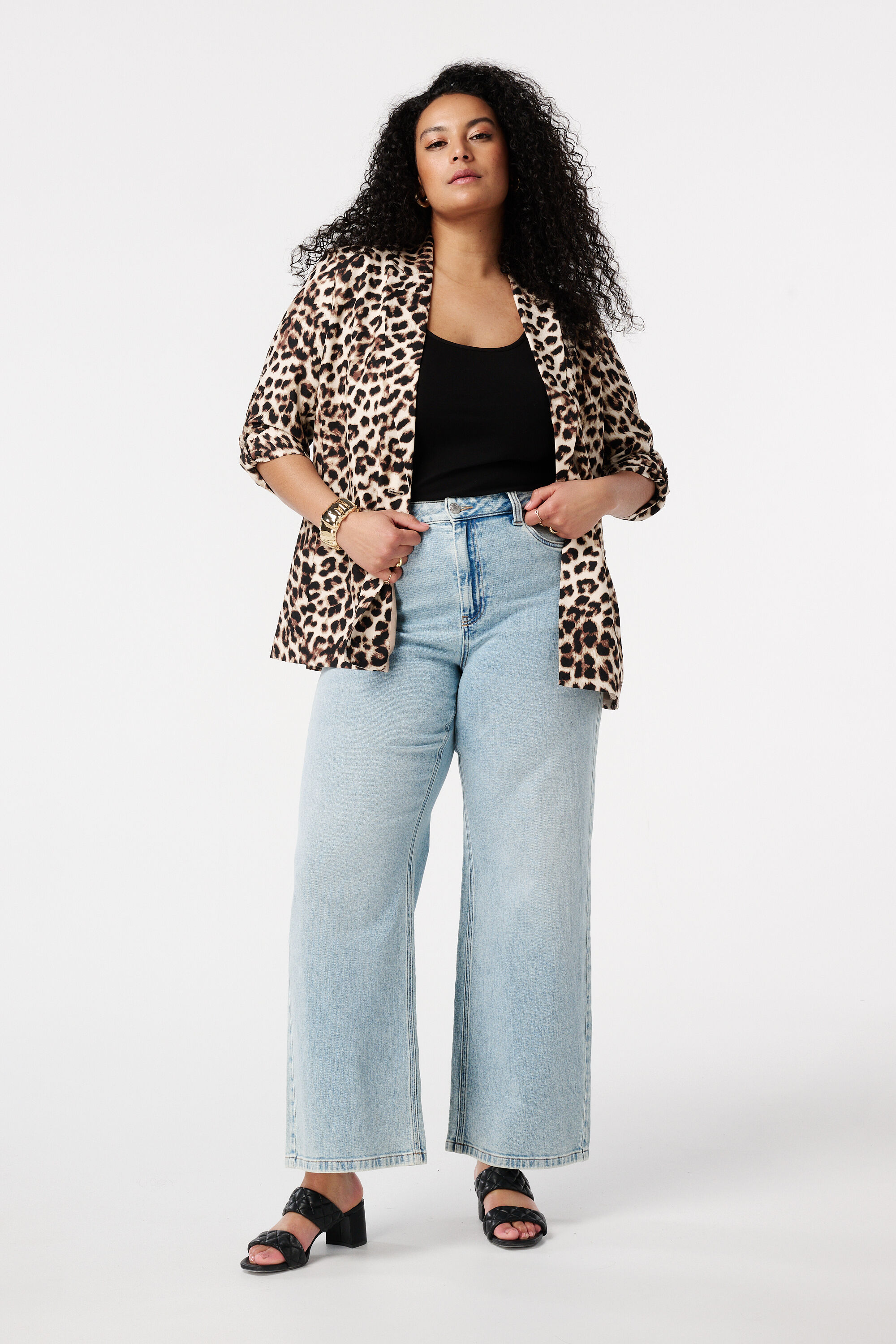 Blazer met opgerolde mouw image number 5