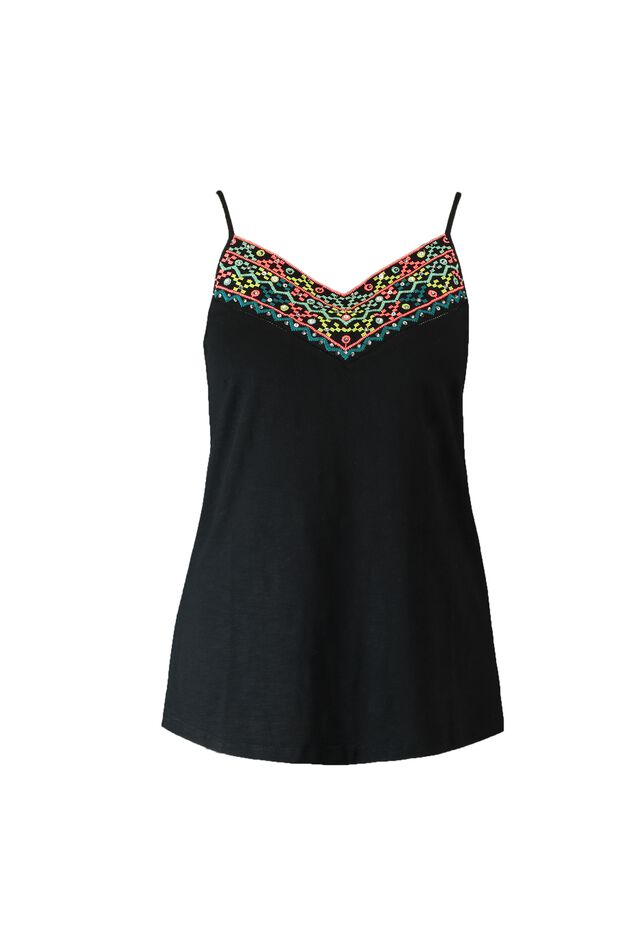 Top met embroidery image number 1
