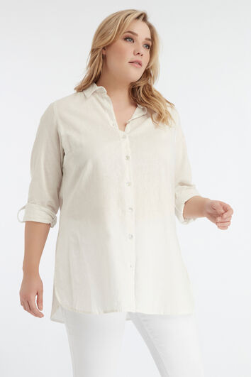 Lange effen blouse