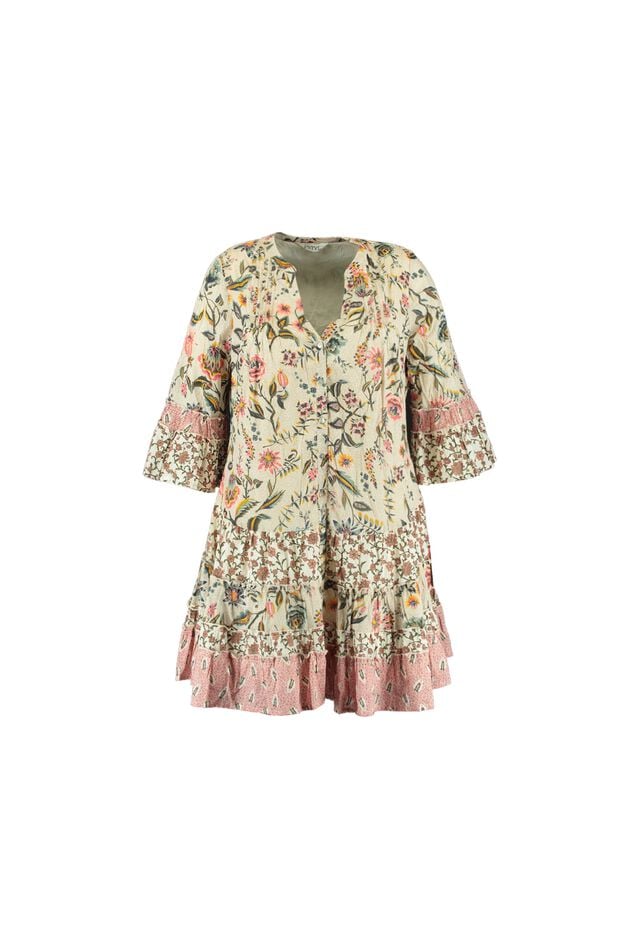 Jurk met patchwork image number 1