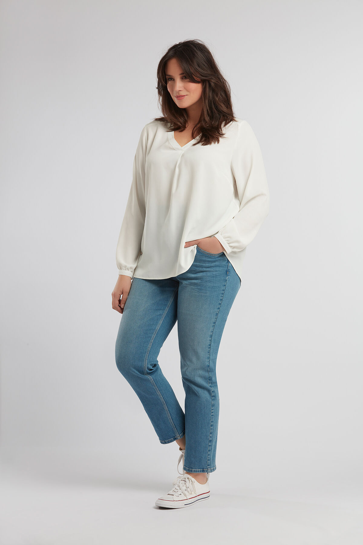 Loose leg jeans ROSE image number 6