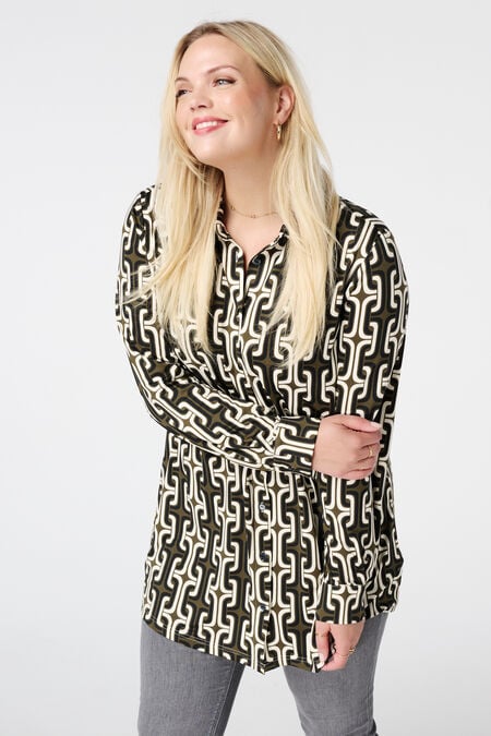 Lange blouse met print Lange blouse met print