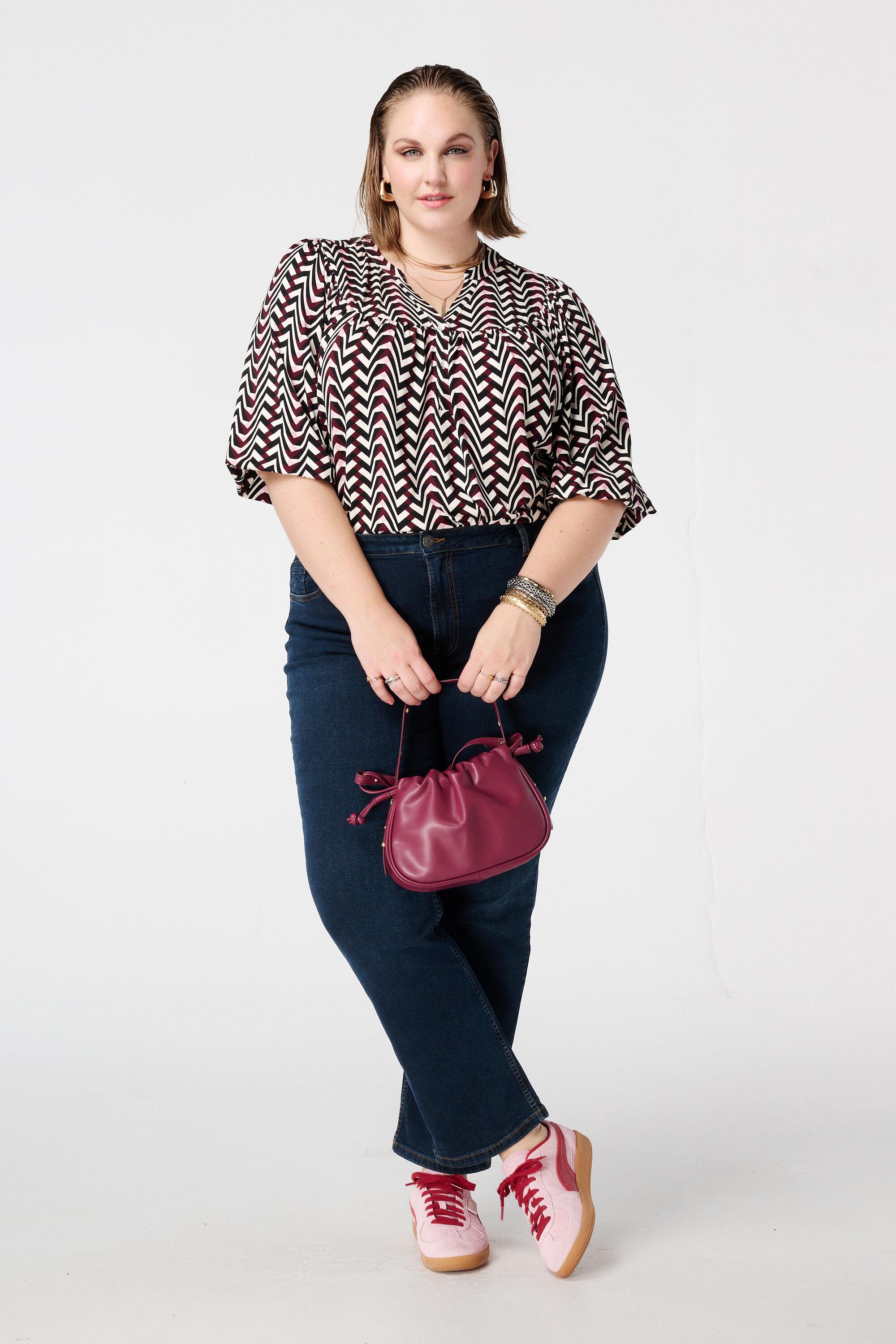 Jersey top met print image number 5