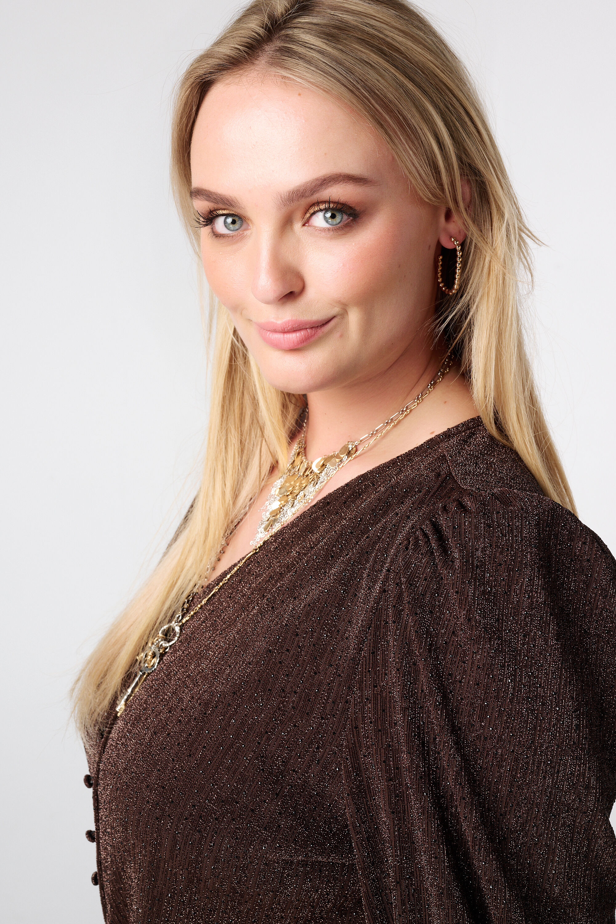 Glitter jumpsuit met ceintuur image number 4