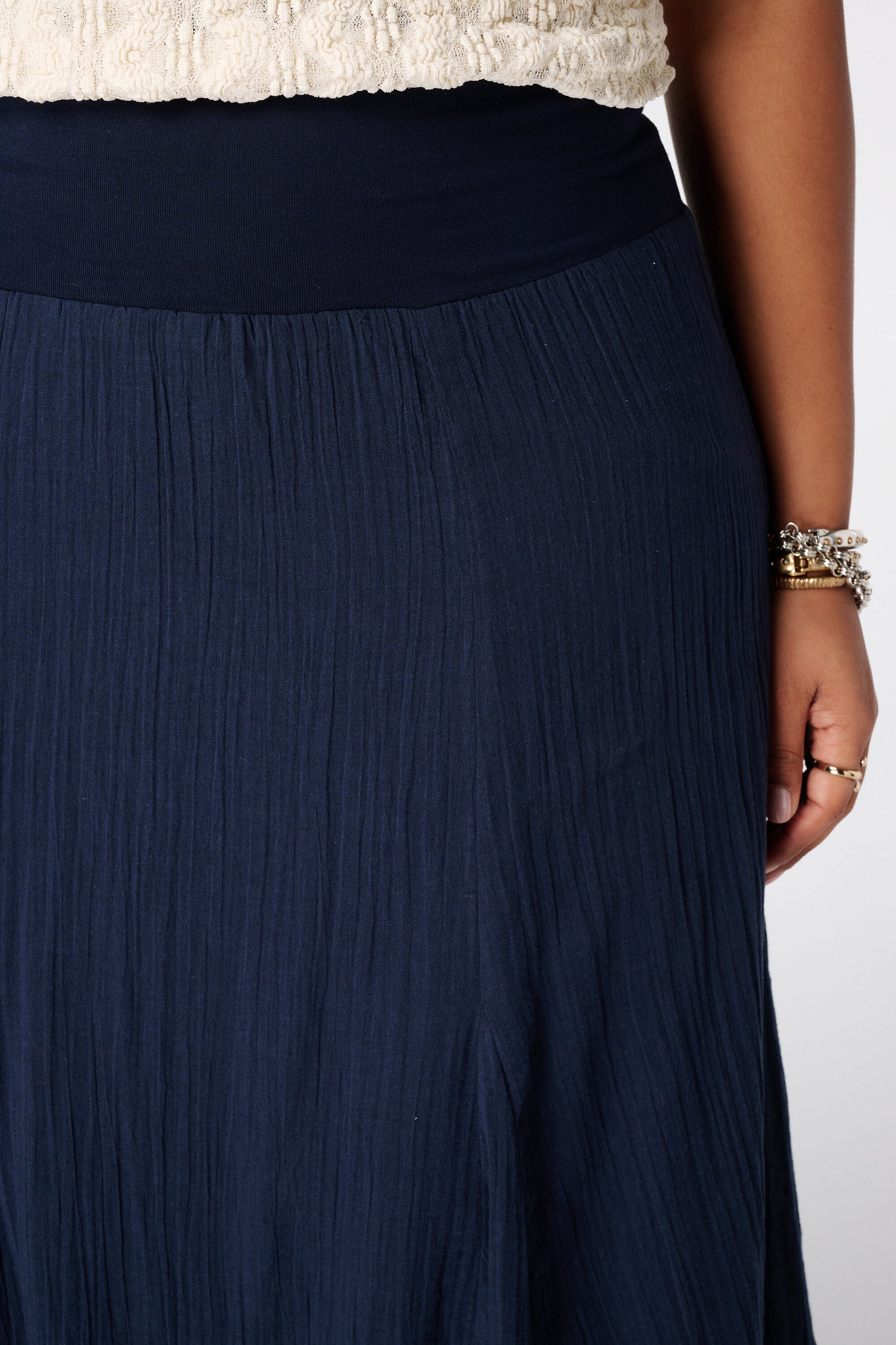 Maxi uitlopende rok image number 4