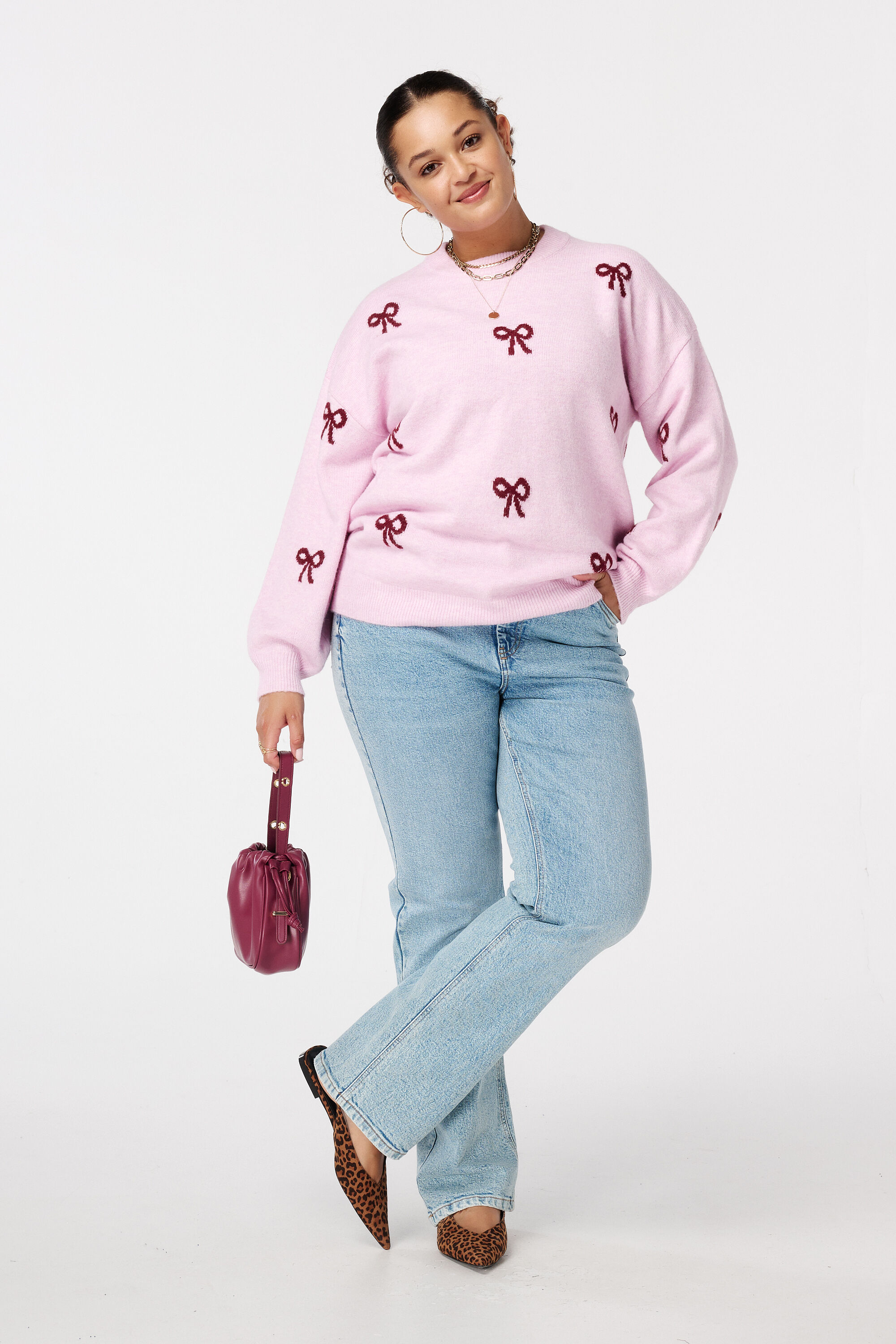 Trui met strikjes print image number 5