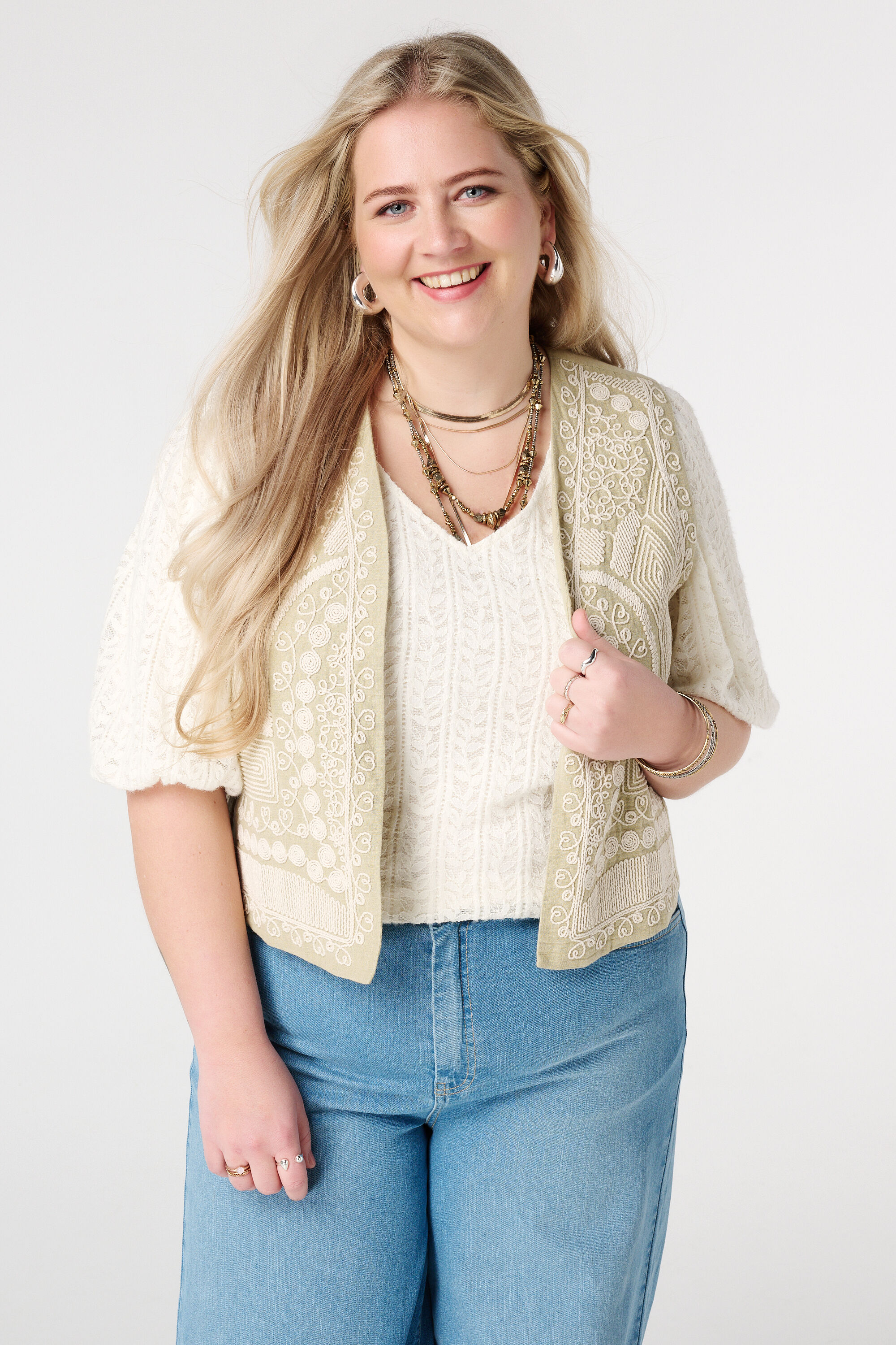 Gilet met embroidery