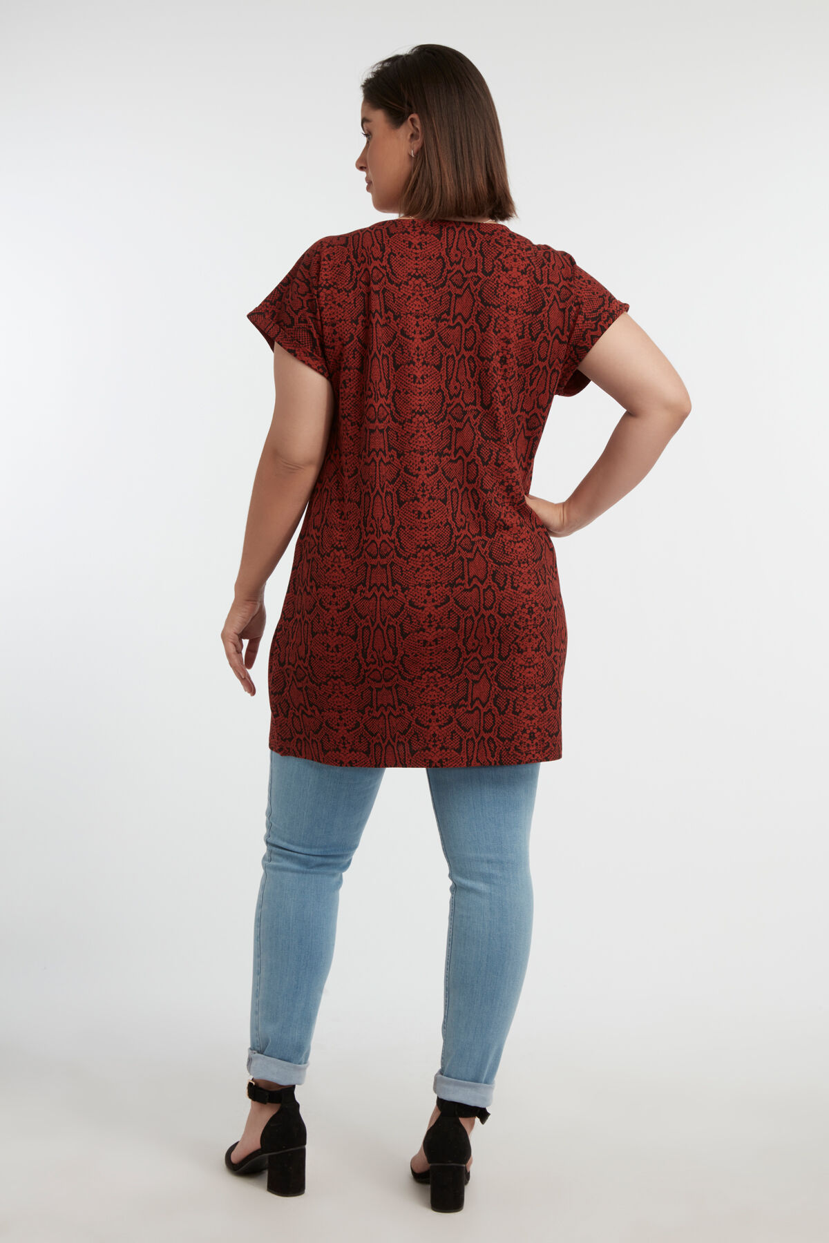 Lang T-shirt met print image number 4