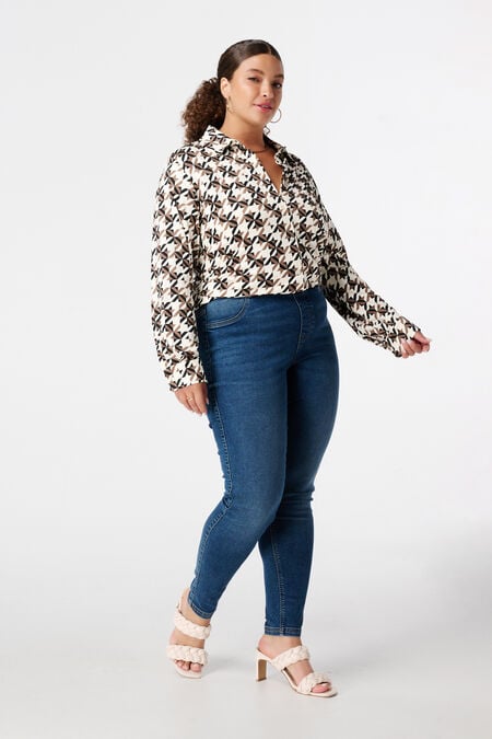 Tregging met denim look Tregging met denim look