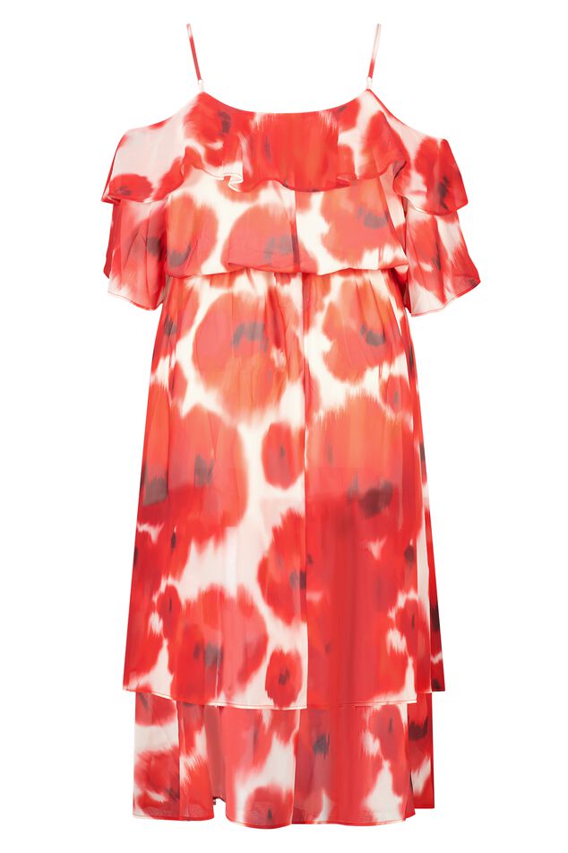 Midi jurk met print image number 2