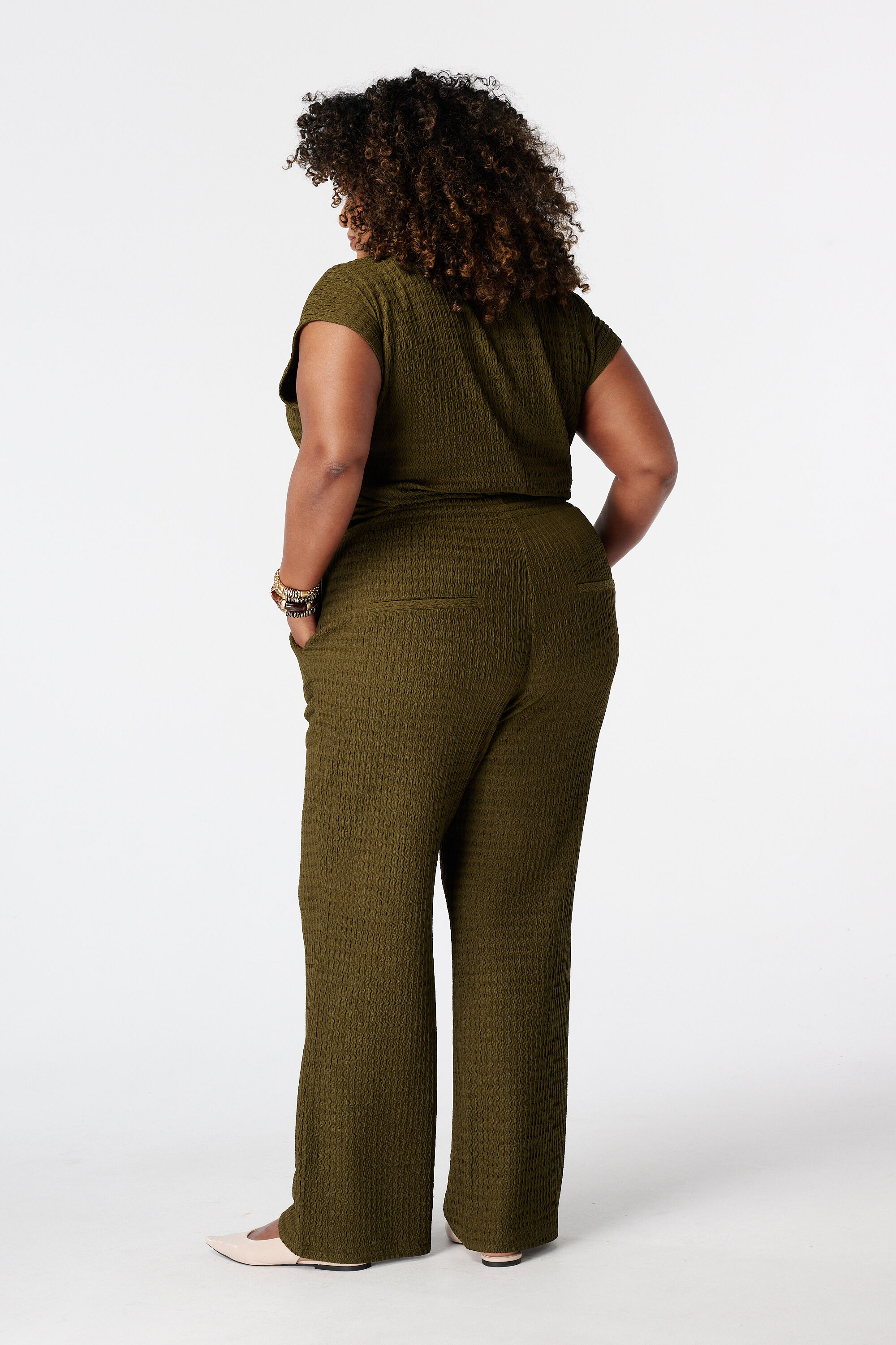 Broek met elastische taille image number 3