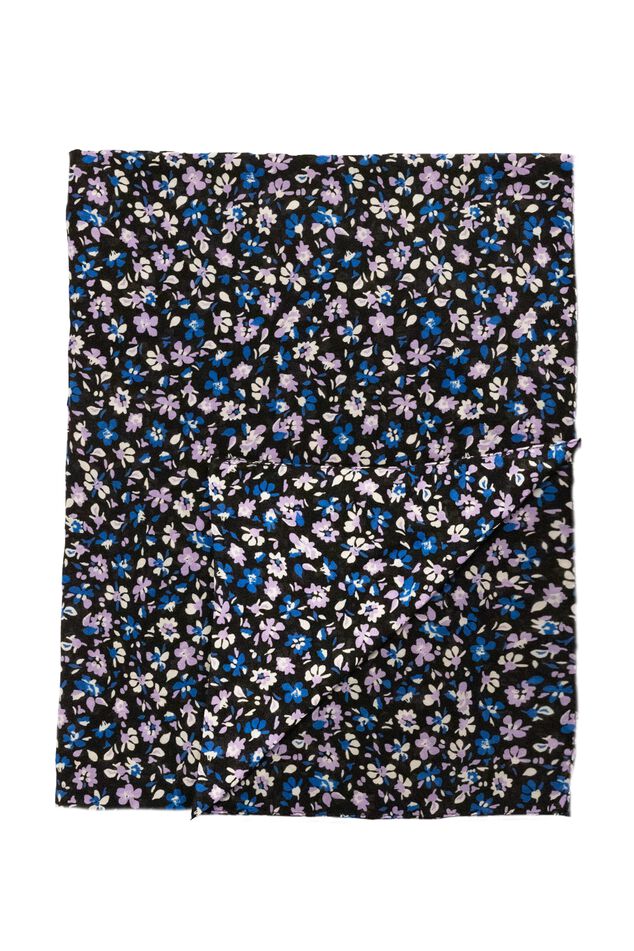 Sjaal met bloemenprint image number 1