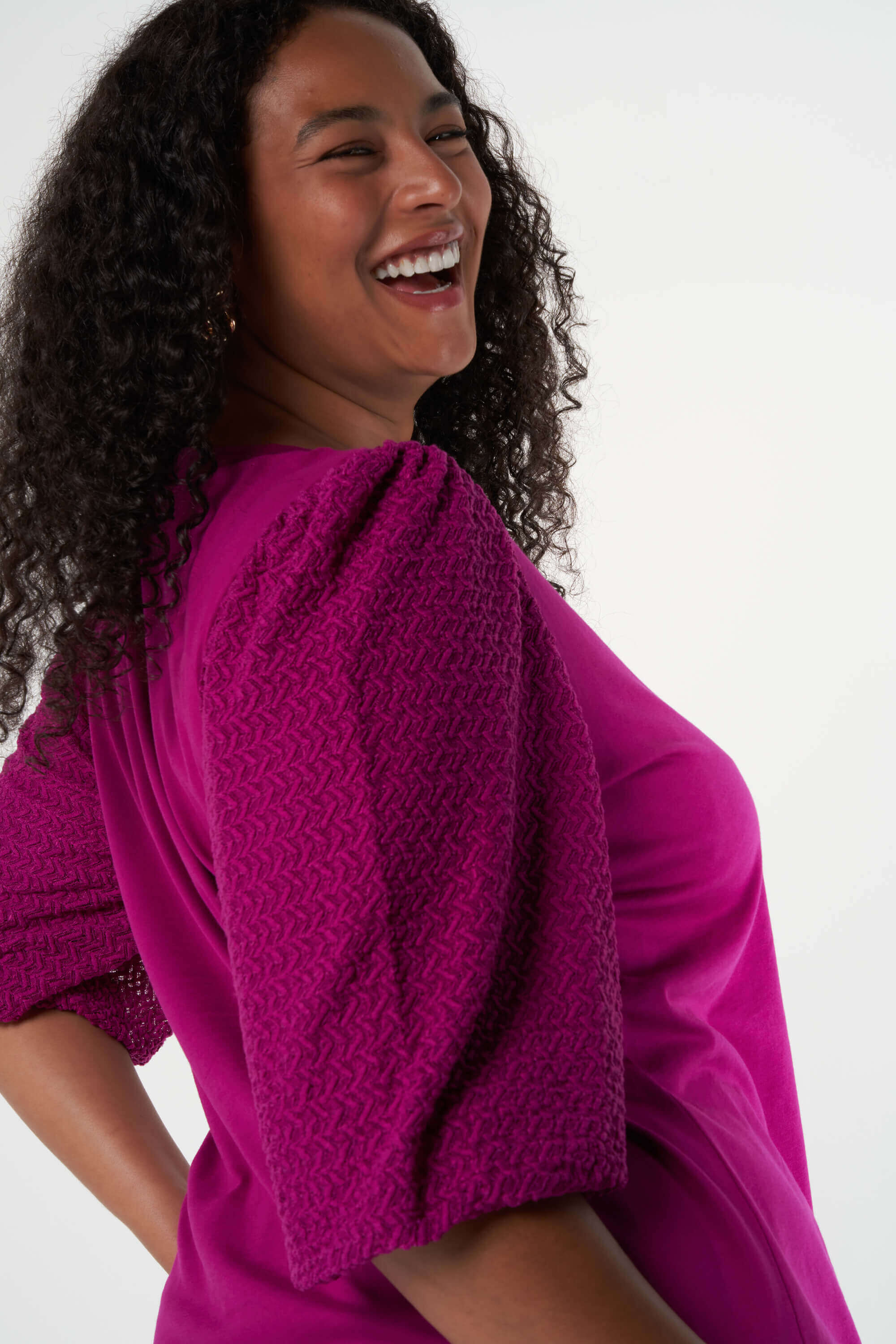 Top met structuur mouwen image number 0