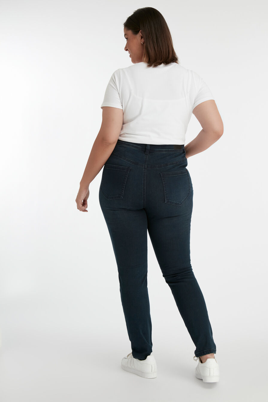 Skinny leg high waist jeans CHERRY image number 5