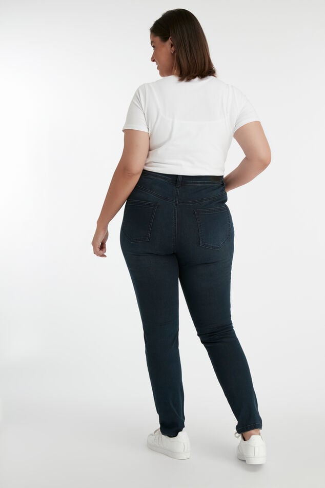 Skinny leg high waist jeans CHERRY image number 5