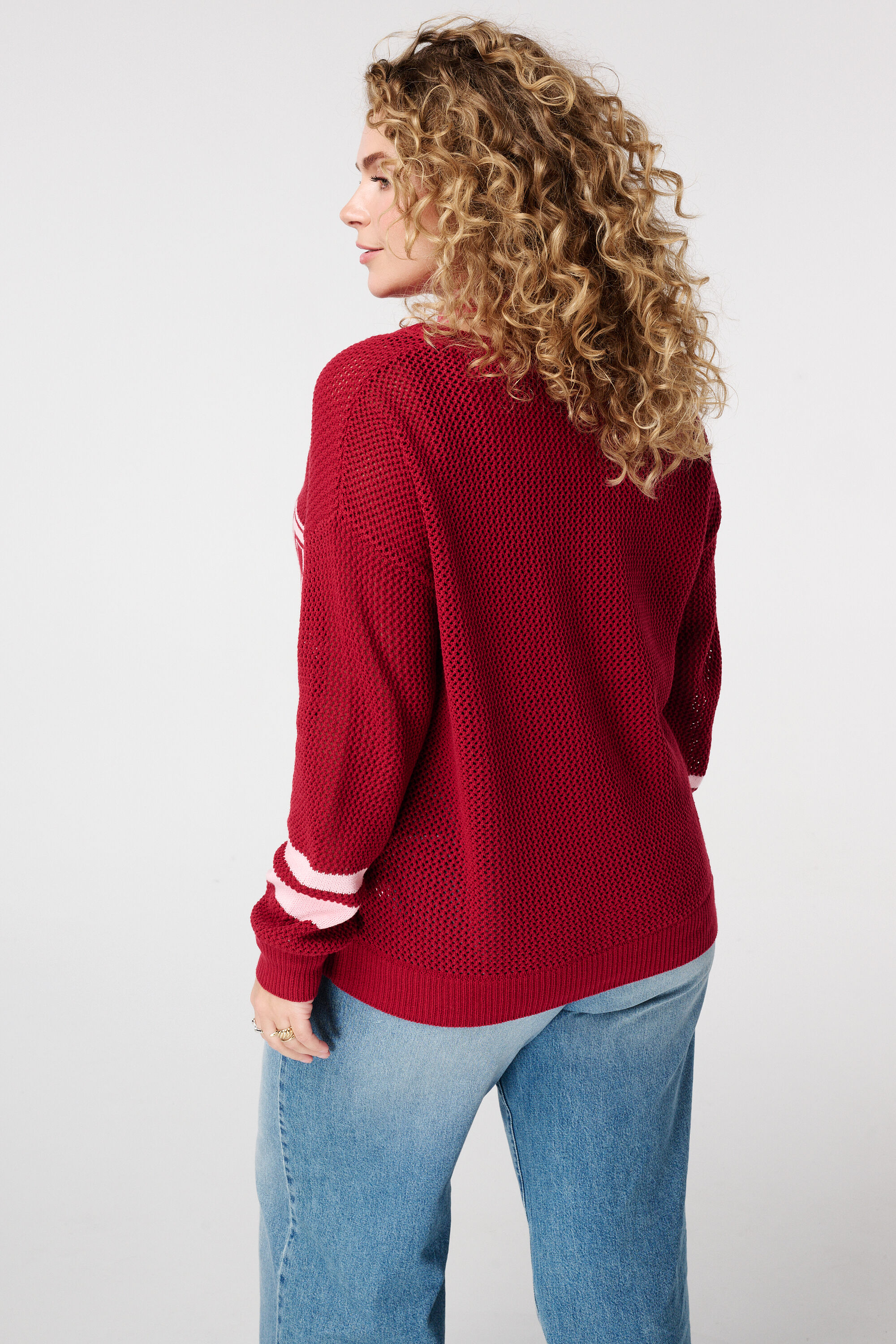 Gebreide trui met tekst image number 3