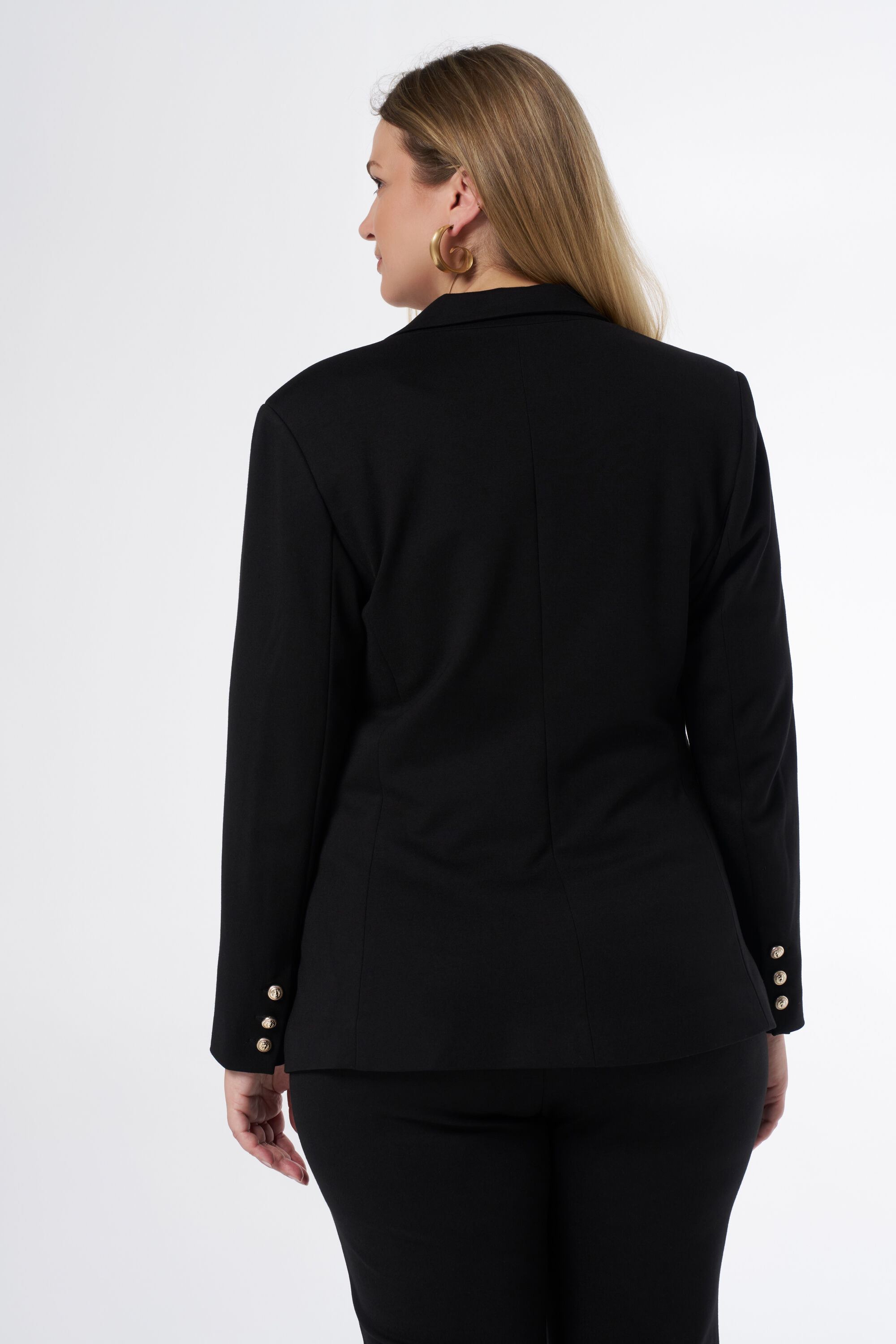 Blazer met gouden knoop image number 3