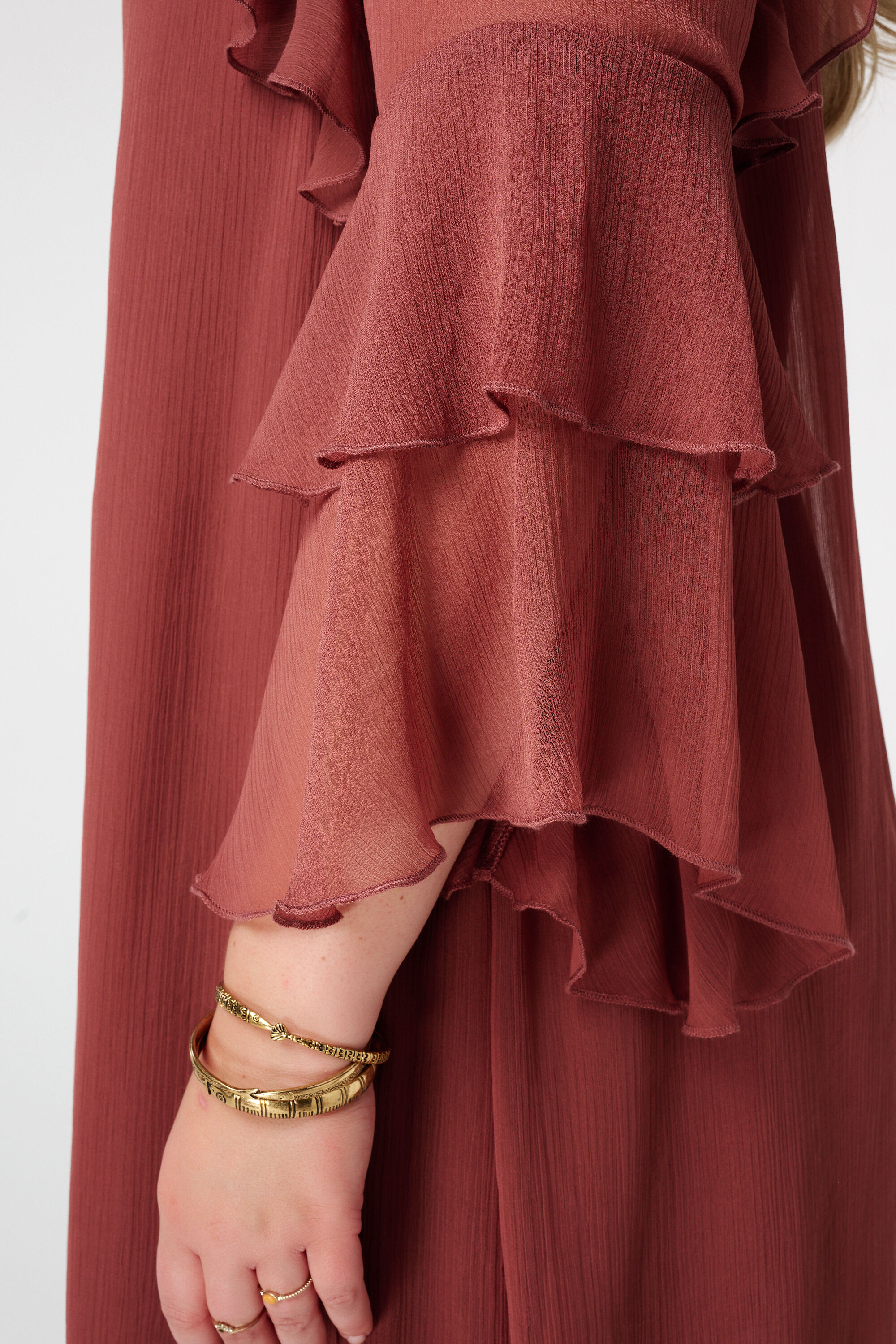 Jurk met ruches image number 6