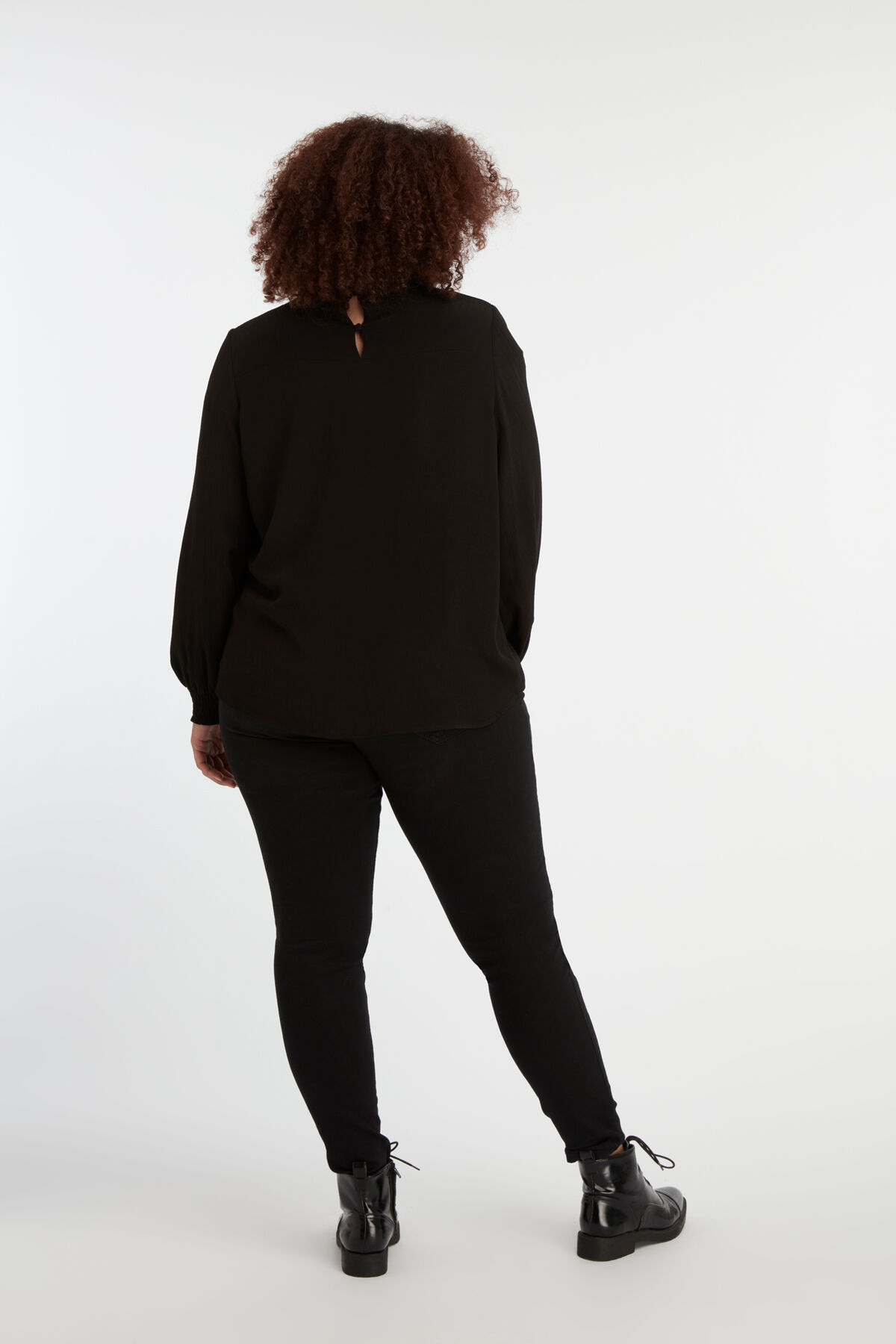 Blouse met kanten kraag image number 3