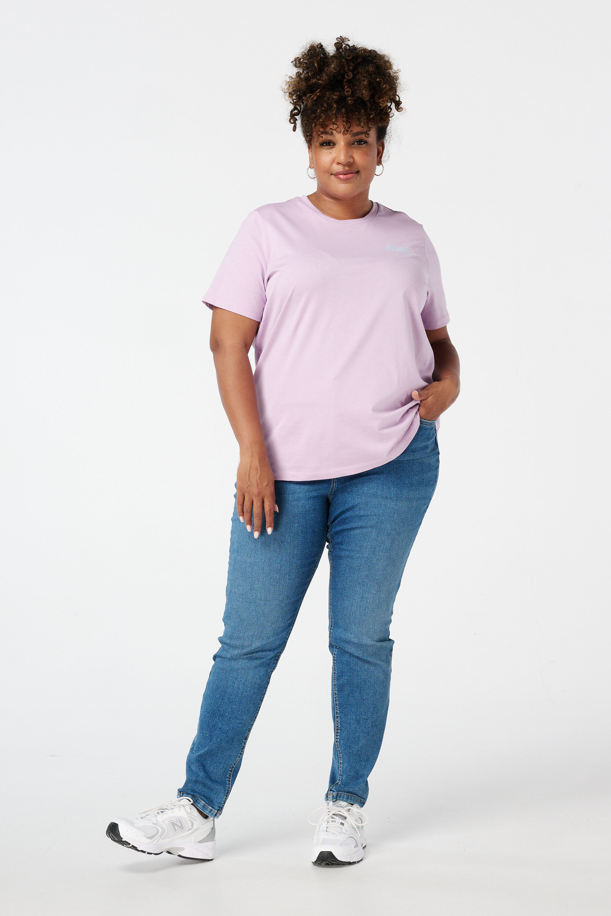 T-shirt met flowerprint image number 5