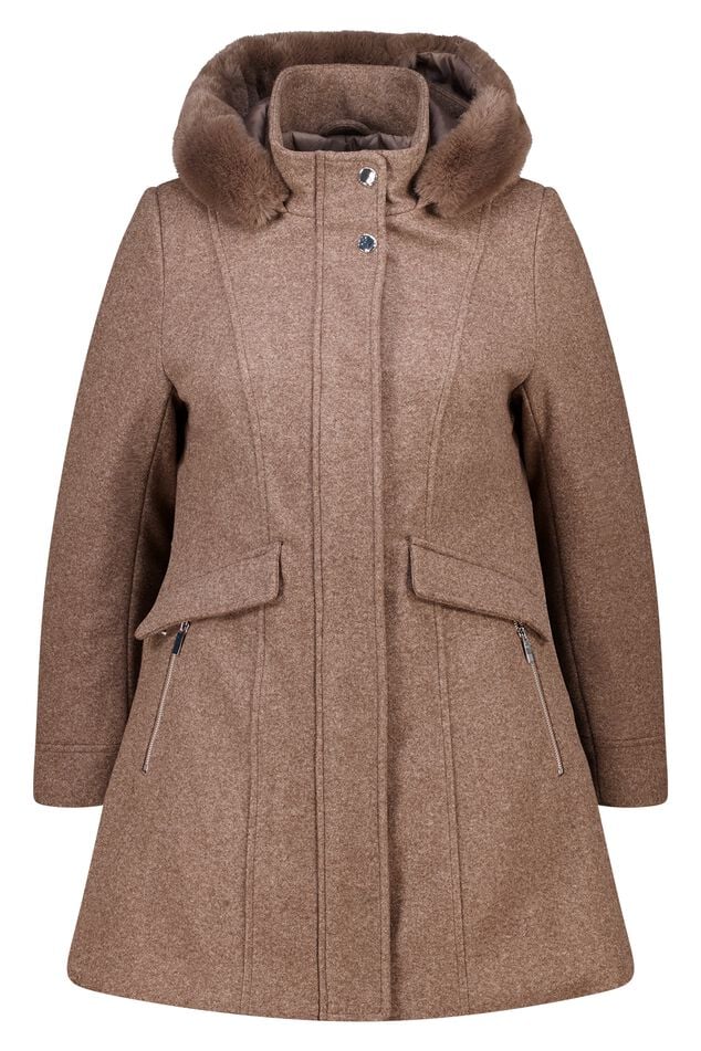 Gevoerde jas met ritssluiting image number 1