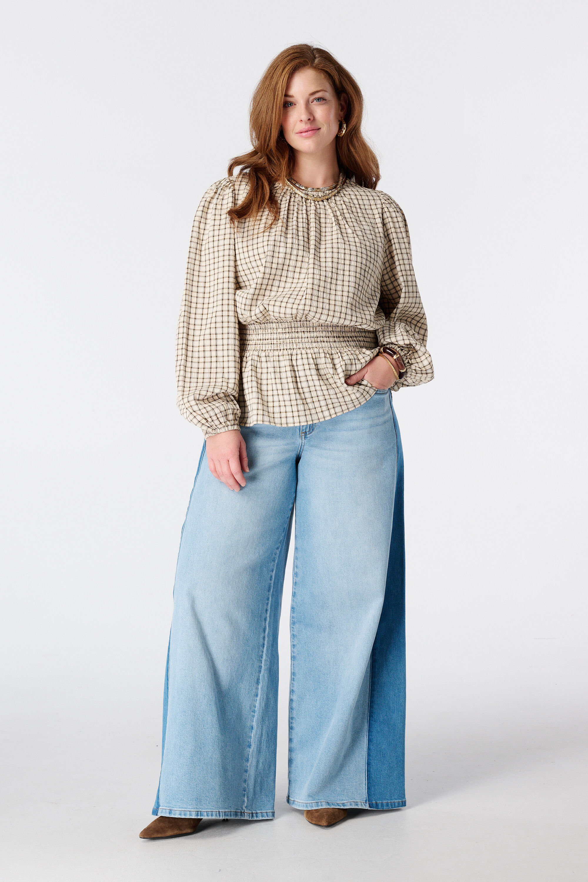 Geruite blouse image number 5