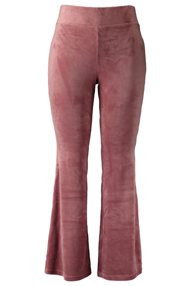 Velvet flared legging image number 1