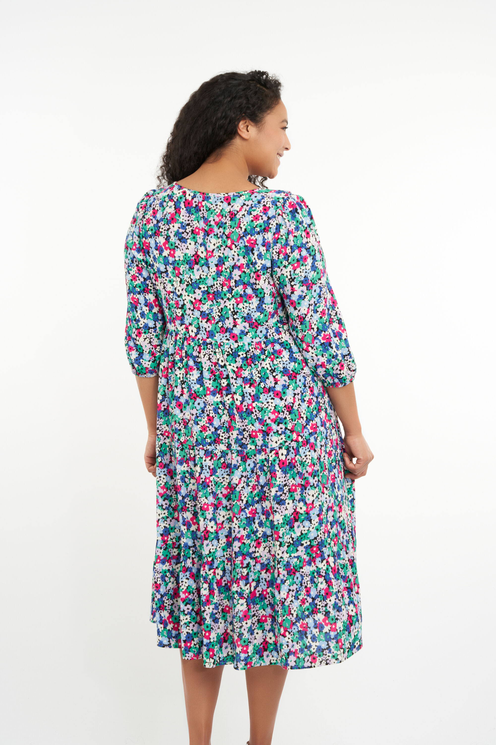 Lange jurk met print image number 3