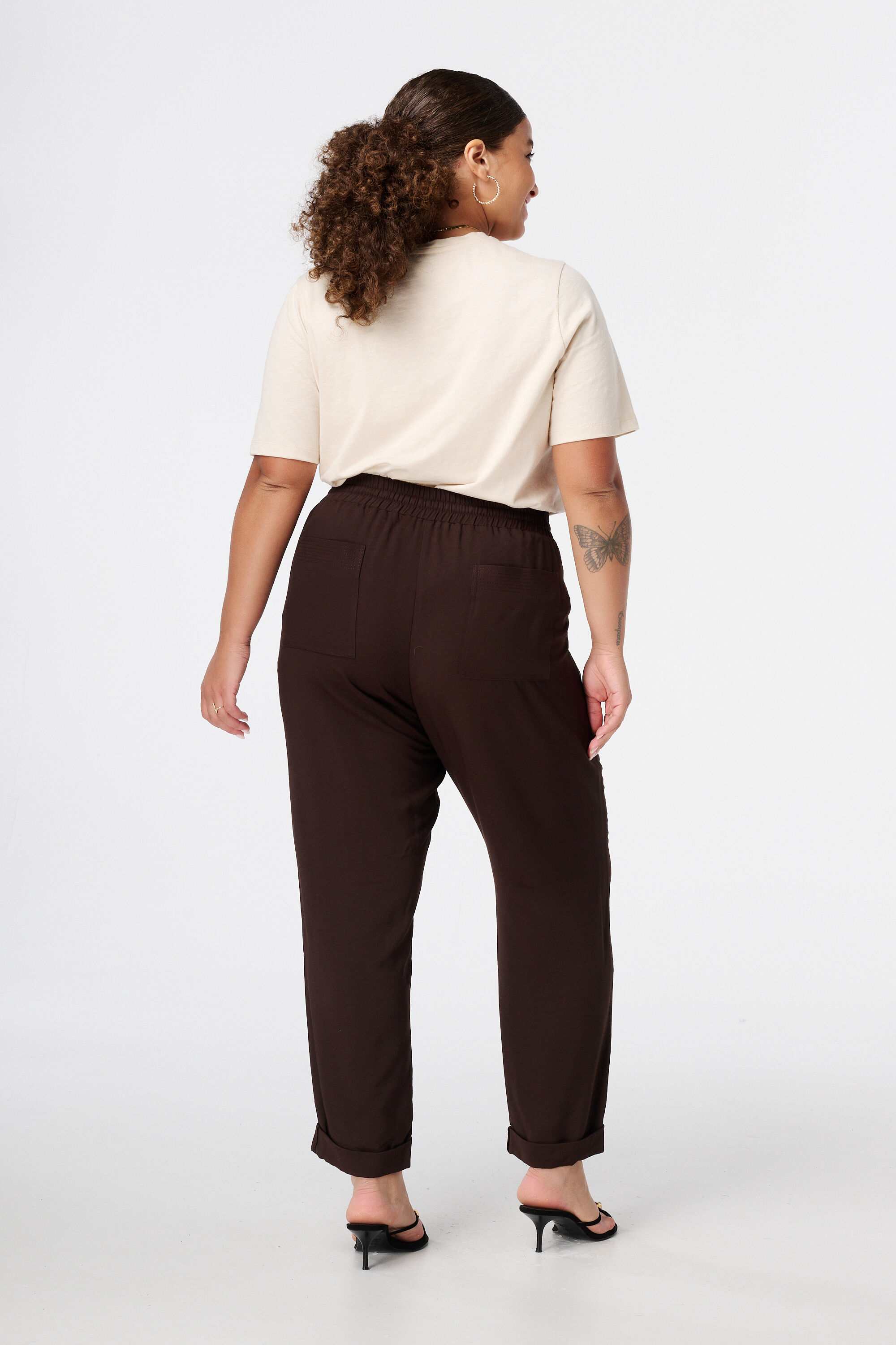 Broek met elastische taille image number 3