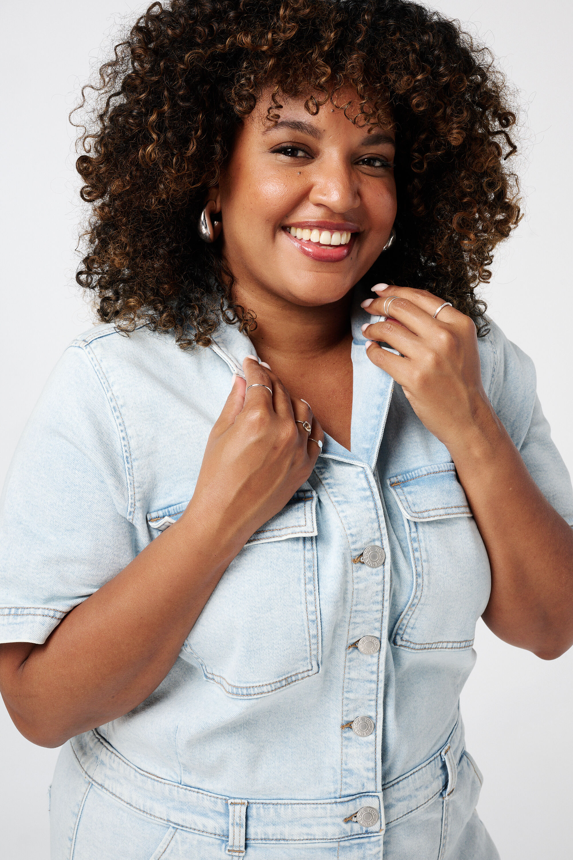 Denim playsuit image number 4