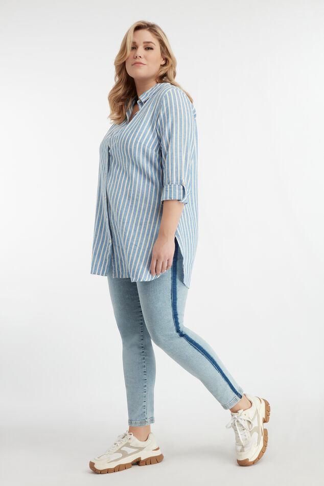 Lange streepblouse image number 3
