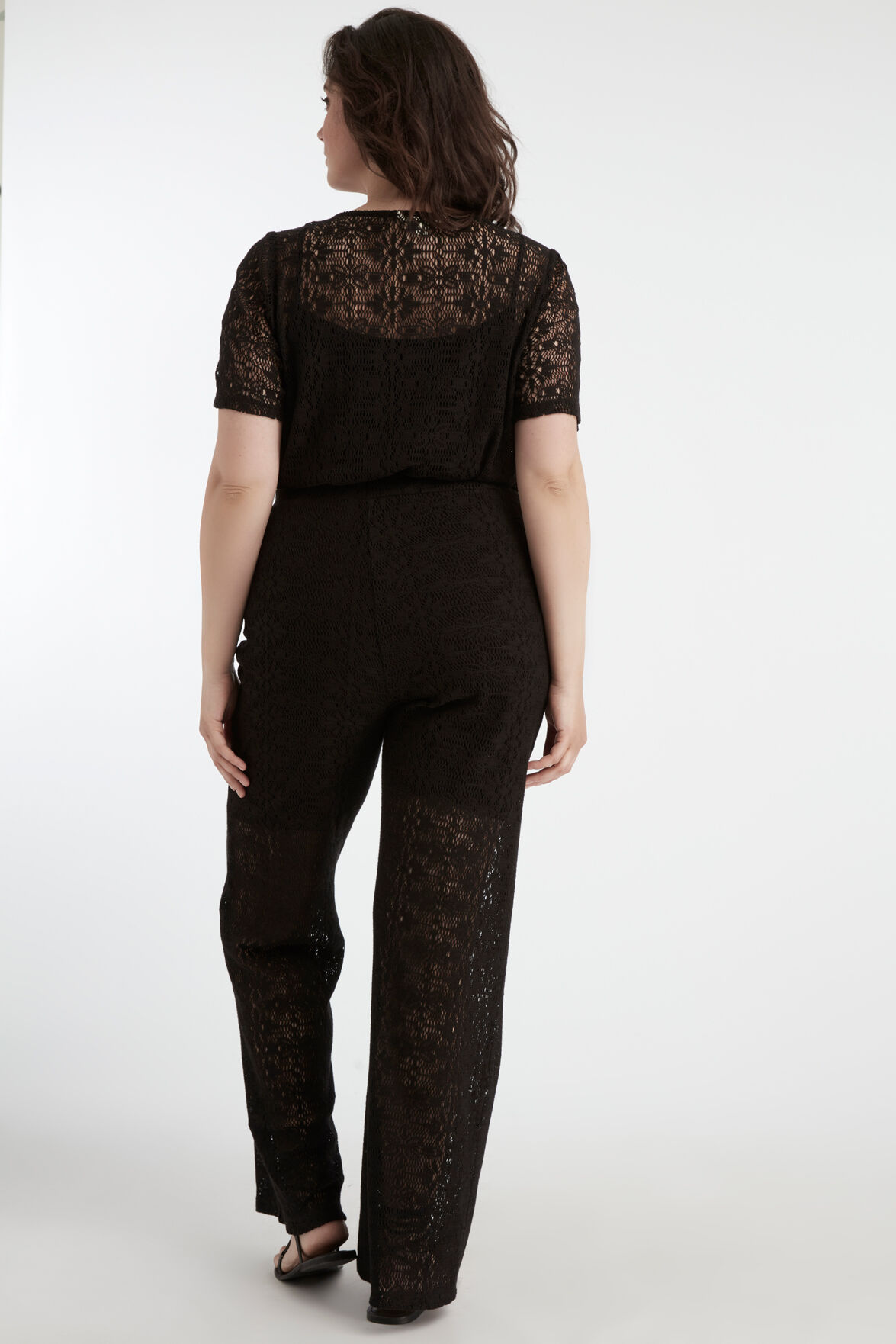 Wijde kanten broek image number 4