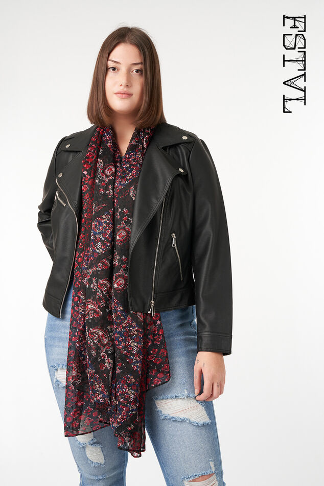 Sjaal met paisley print image number 0