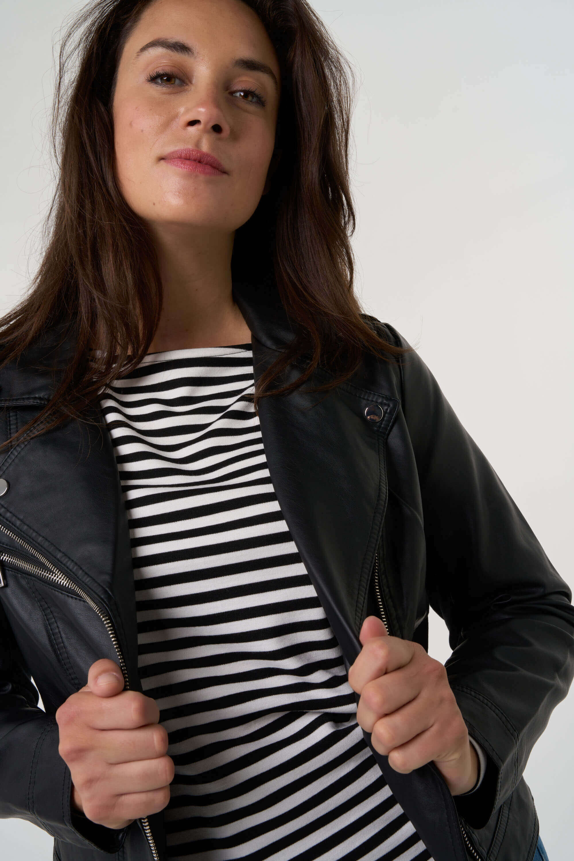 Jas van imitatieleer image number 5