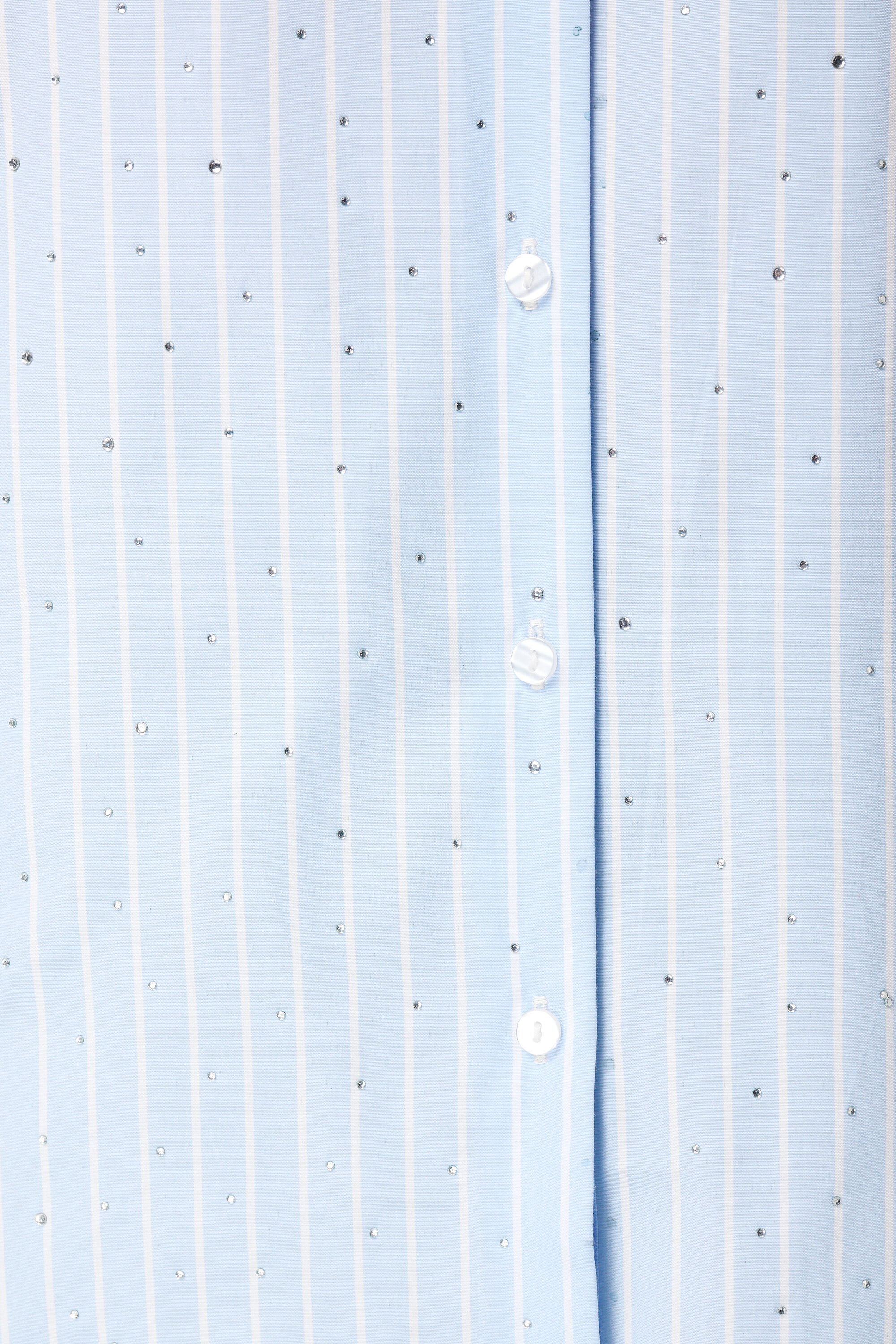 Gestreepte blouse met strassdetails image number 6