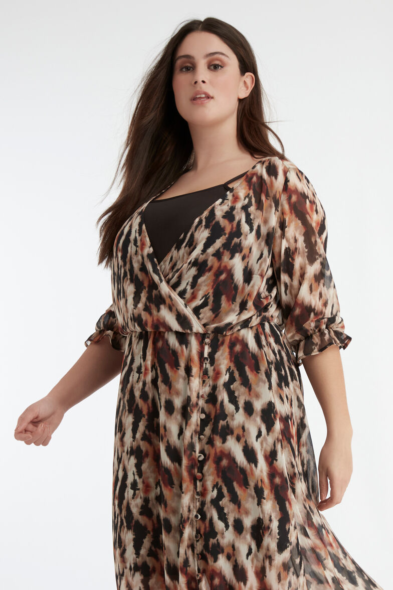 Overslagjurk met knoopjes image number 6