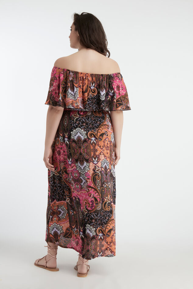 Kleurrijke maxi jurk image number 4