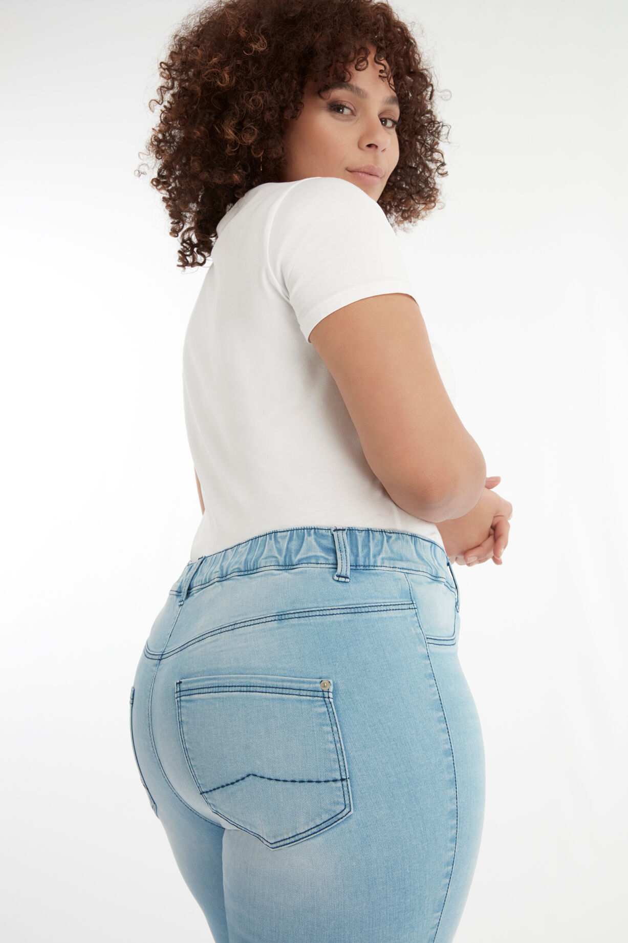 Cropped tregging POPPY met strass steentjes image number 4